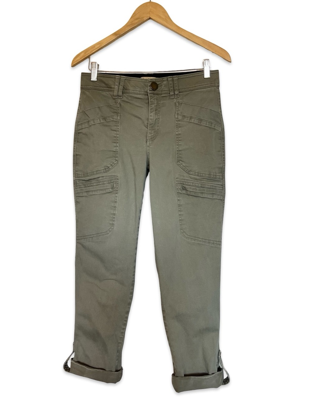 Democracy Ab technology olive green utility cargo pants Size 6 Cropped Casual